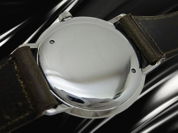 ユンハンス マックスビル Ref.027 3004 00 SS シルバーダイヤル 社外レザー装着 メッシュブレス付属 手巻き JUNGHANS MAX BILL hand wind [代行おまかせコース]
