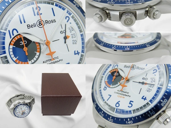 ベル&ロス BR V2-94 レーシングバード クロノグラフ SS シールスー ホワイトダイヤル 世界限定999本 専用ブレス装着 オートマチック Bell&Ross RACING BIRD [代行おまかせコース]