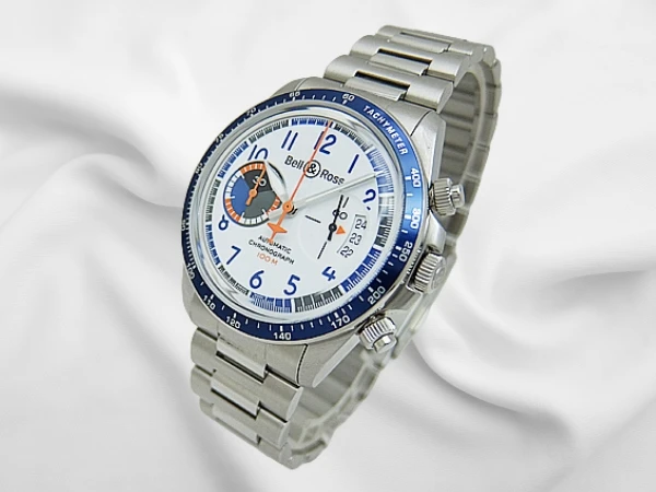 ベル&ロス BR V2-94 レーシングバード クロノグラフ SS シールスー ホワイトダイヤル 世界限定999本 専用ブレス装着 オートマチック Bell&Ross RACING BIRD [代行おまかせコース]