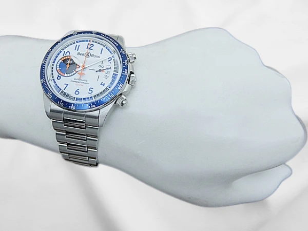 ベル&ロス BR V2-94 レーシングバード クロノグラフ SS シールスー ホワイトダイヤル 世界限定999本 専用ブレス装着 オートマチック Bell&Ross RACING BIRD [代行おまかせコース]