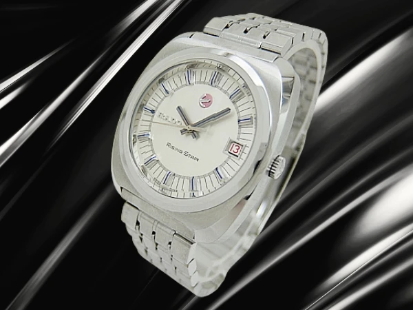 ラドー ライジングスター 25石 Ref.11894/1 Cal.2782 SS クッション 3面カットガラス シルバーダイヤル 多連ブレス装着 オートマチック 2026年OH済 時計店修理明細付属 RADO Rising Star [代行おまかせコース]