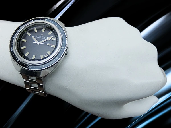 ゼニス ヴィンテージ ダイバー Cal.2572PC SS トノー ブラックダイヤル ゲイフレヤー社製ラダーブレス装着 オートマチック ZENITH [代行おまかせコース]