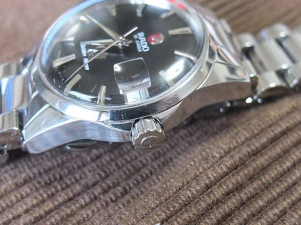 ラドー ゴールデンホース RADO Golden Horse 復刻版 黒文字盤 自動巻き オートマチック 希少美品