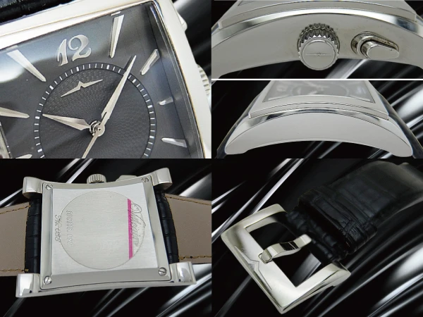 バルカン ゴールデン ヴォイス キャレ Ref.100118.090 SS バニエギョウシェダイヤル サイレントアラーム 自社製ムーブメント 専用ストラップ+尾錠装着 手巻き BOX・取説付属 VULCAIN Golden Voice Carre cricket [代行おまかせコース]