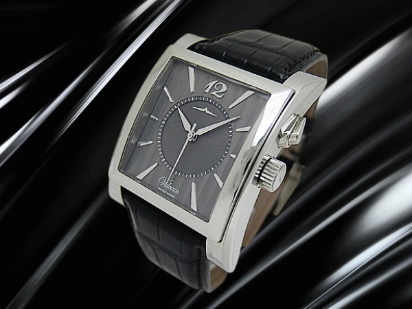 バルカン ゴールデン ヴォイス キャレ Ref.100118.090 SS バニエギョウシェダイヤル サイレントアラーム 自社製ムーブメント 専用ストラップ+尾錠装着 手巻き BOX・取説付属 VULCAIN Golden Voice Carre cricket [代行おまかせコース]