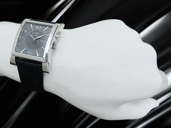 バルカン ゴールデン ヴォイス キャレ Ref.100118.090 SS バニエギョウシェダイヤル サイレントアラーム 自社製ムーブメント 専用ストラップ+尾錠装着 手巻き BOX・取説付属 VULCAIN Golden Voice Carre cricket [代行おまかせコース]