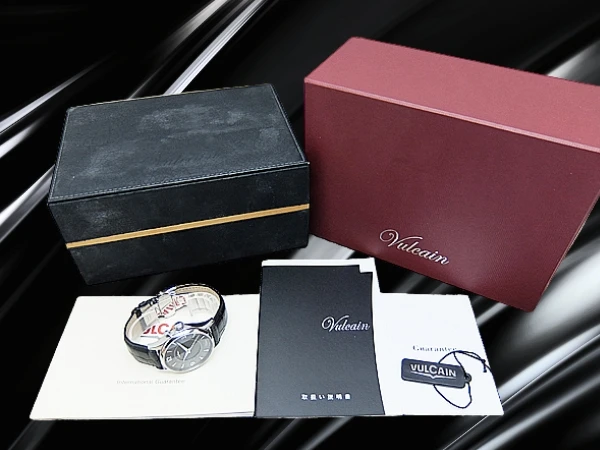 バルカン ゴールデン ヴォイス ロンド Ref.100117.088 SS ギョウシェダイヤル サイレントアラーム 自社製ムーブメント 専用ストラップ+Dバックル装着 手巻き BOX・購入店保証・取説付属 VULCAIN Golden Voice Rond cricket [代行おまかせコース]