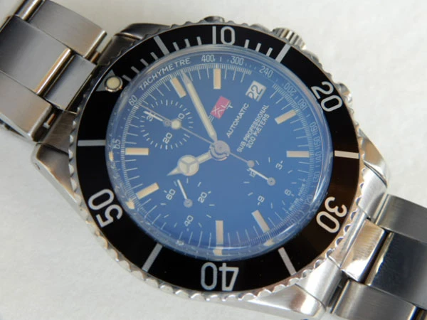 エクサルト EXALT SUB PROFESSIONAL 200M クロノグラフ ETA7750 ブラックダイヤル 自動巻き オートマチック