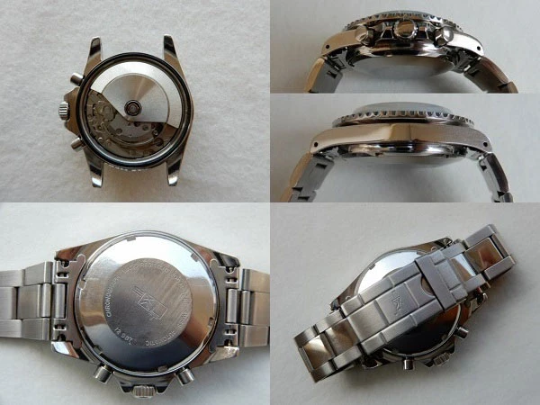 エクサルト EXALT SUB PROFESSIONAL 200M クロノグラフ ETA7750 ブラックダイヤル 自動巻き オートマチック