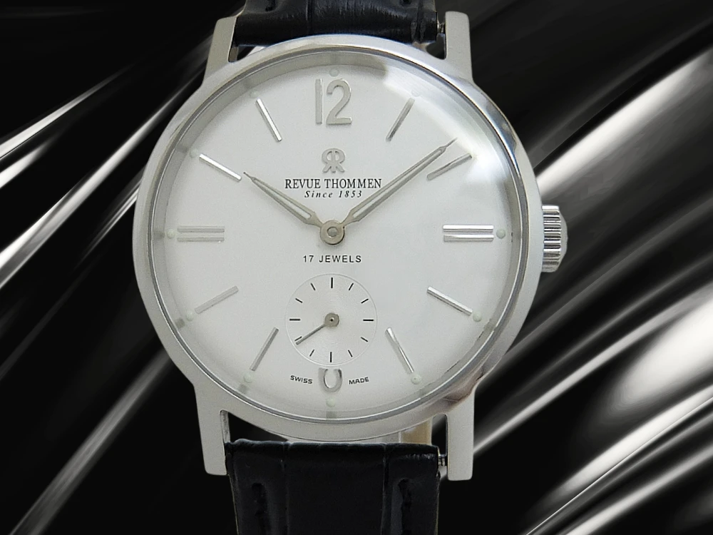 レビュートーメン RT1953 世界限定500本 Ref.17082.3 SS シースルー シルバーダイヤル 社外ベルト装着 BOX付属 手巻き REVUE THOMMEN Limited Edition [代行おまかせコース]