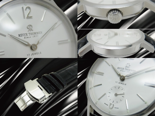 レビュートーメン RT1953 世界限定500本 Ref.17082.3 SS シースルー シルバーダイヤル 社外ベルト装着 BOX付属 手巻き REVUE THOMMEN Limited Edition [代行おまかせコース]