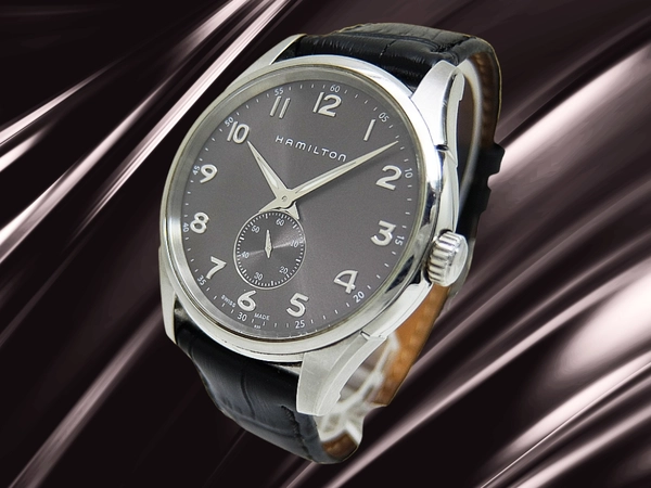 ハミルトン ジャズマスター シンライン スモールセコンド Ref.H384110 SS グレーダイヤル ベルト装着 クオーツ BOX付属 HAMILTON Jazzmaster Thinline Small Second [代行おまかせコース]