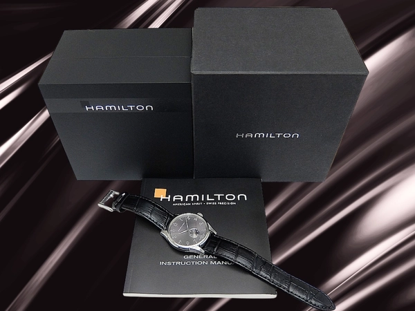 ハミルトン ジャズマスター シンライン スモールセコンド Ref.H384110 SS グレーダイヤル ベルト装着 クオーツ BOX付属 HAMILTON Jazzmaster Thinline Small Second [代行おまかせコース]