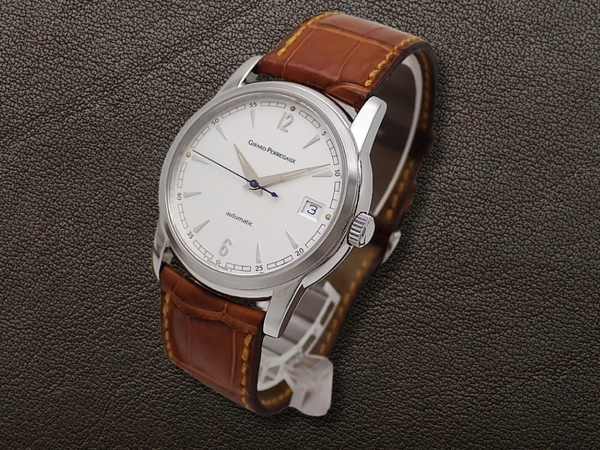 ジラールペルゴ クラシック Ref.9052 Cal.3100-578 SS シルバーダイヤル シースルーバック GP製尾錠 ベルト装着 オートマチック GIRARD-PERREGAUX [代行おまかせコース]