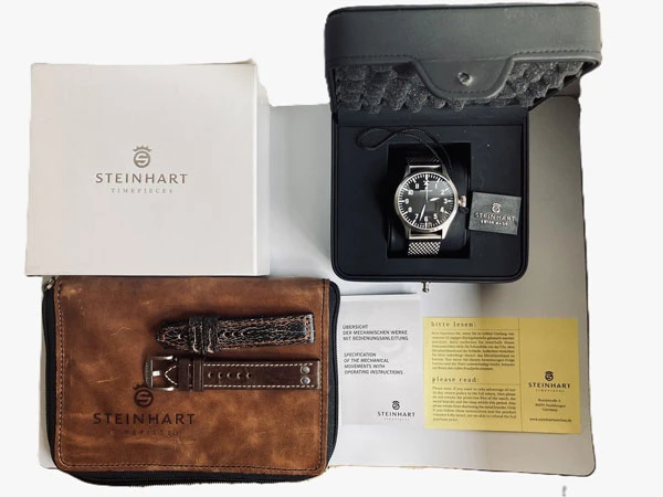 スタインハート パイロットウォッチ Steinhart Pilot Watch Nav. B-Uhr 44mm A-Muster 未使用保管品(NOS)