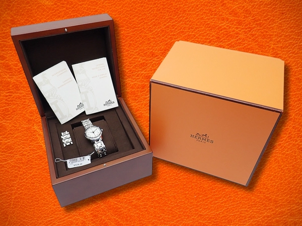 エルメス クリッパー CPI.310 SS ホワイトダイヤル Hブレス装着 クオーツ BOX・保証書付属 HERMES PARIS CLIPPER [代行おまかせコース]
