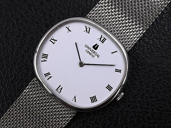 ユニバーサル ジュネーブ ヴィンテージ Universal Geneve エリプス Ellipse Ref.842125 手巻き ホワイト ローマン ダイアル 美品