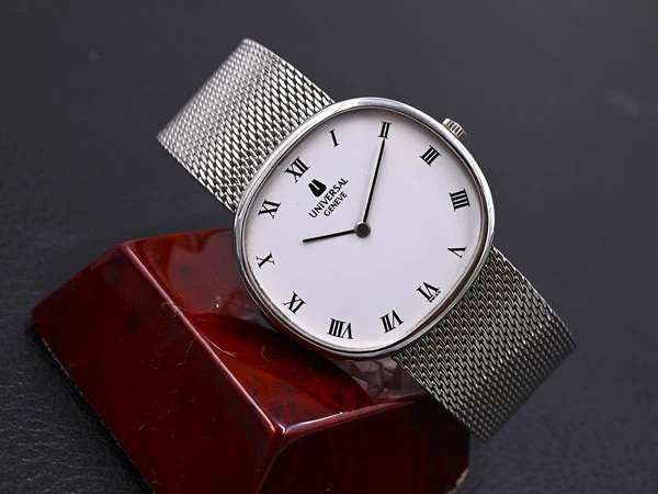 ユニバーサル ジュネーブ ヴィンテージ Universal Geneve エリプス Ellipse Ref.842125 手巻き ホワイト ローマン ダイアル 美品
