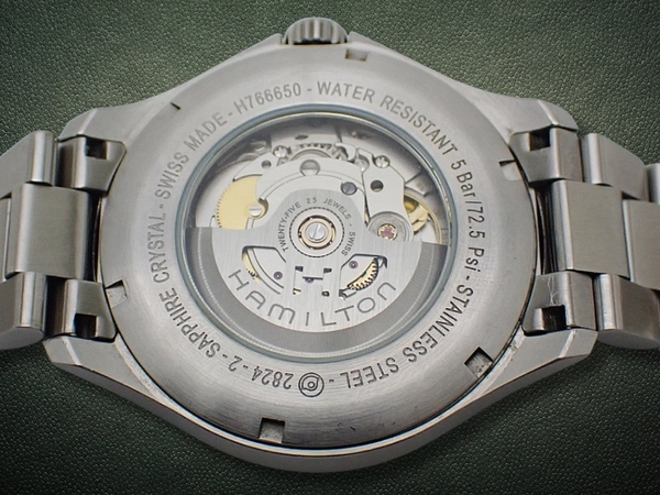 ハミルトン カーキ アビエーション Ref.H76650 SS シースルー シルバーダイヤル ブレス装着 オートマチック HAMILTON Khaki Aviation Auto [代行おまかせコース]