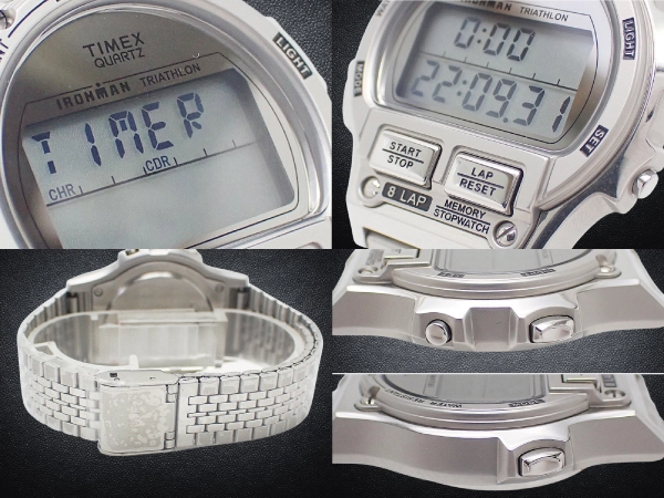 タイメックス × ビームス 別注 アイアンマン フルメタル 8-LAP METAL Ref.TW5M65600SW 液晶画面 ブレス装着 クオーツ BOX・保証書付属 TIMEX BEAMS IRONMAN 8LAP [代行おまかせコース]