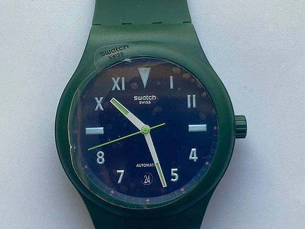 スウォッチ ホディンキー コラボウォッチ 未使用品 SWATCH SISTEM51 HODINKEE GENERATION 1990 Ref.SUTZ408 内箱、説明書、保証書付属