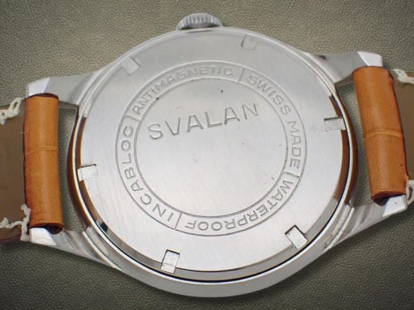 スバラン スポーツマン 15石 SS ブルズアイダイヤル 社外レザー装着 手巻き SVALAN SPORTSMAN [代行おまかせコース]
