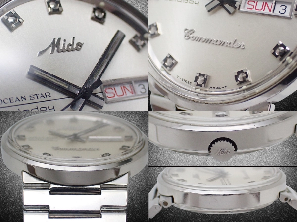 ミドー オーシャンスター コマンダー デイデイト Ref.8269 SS ワンピース シルバーダイヤル ブレス装着 オートマチック Mido OCEAN STAR Commander datoday [代行おまかせコース]