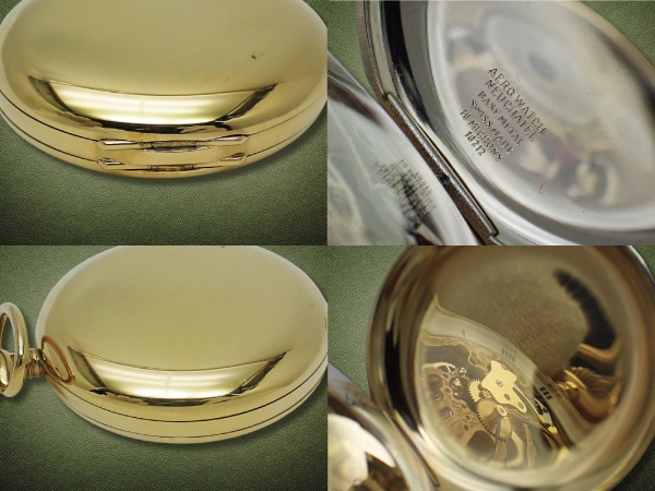 アエロ ウオッチ 懐中時計 両面フルスケルトン 金張り ハンターケース ポケットウオッチ 手巻き AERO WATCH [代行おまかせコース]