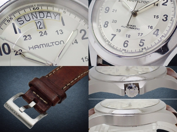 ハミルトン カーキ フィールド キング オート Ref.H644550 SS シースルー シルバーダイヤル レザーベルト装着 オートマチック BOX・ギャラ付属 HAMILTON Khaki Field King Auto [代行おまかせコース]