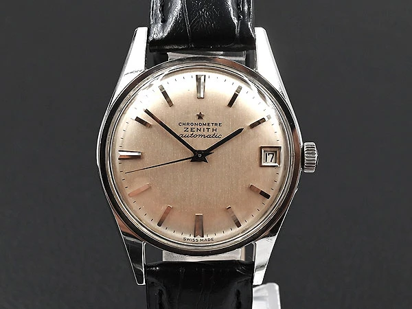 ゼニス ZENITH CHRONOMETRE クロノメーター スチールケース Cal. 2532PC シルバーボンベイダイアル デイト Vintage Zenith