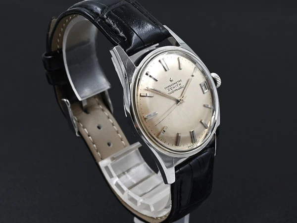 ゼニス ZENITH CHRONOMETRE クロノメーター スチールケース Cal. 2532PC シルバーボンベイダイアル デイト Vintage Zenith