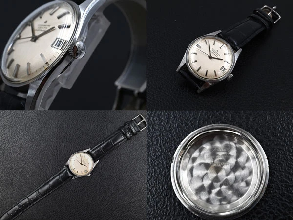 ゼニス ZENITH CHRONOMETRE クロノメーター スチールケース Cal. 2532PC シルバーボンベイダイアル デイト Vintage Zenith
