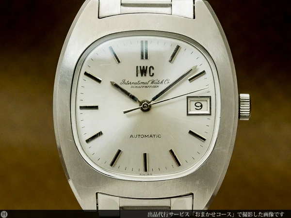 IWC オールドインター Cal.8541B SS オートマチックデイト スクリューバック 魚リューズ 3連ハードブレス仕様 ボックス&ギャランティ付き