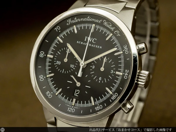 IWC GST クロノグラフ Ref.3727-002 クオーツ デイト SS 精悍なメンズモデル