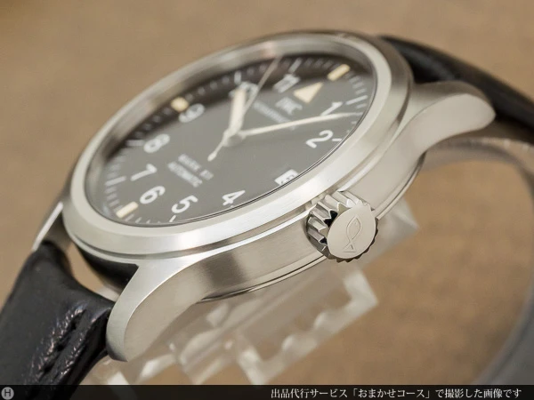 IWC マーク12 MARK XII フリーガー オートマチック ブラックダイアル 耐磁性モデル ベルト&SS尾錠付き