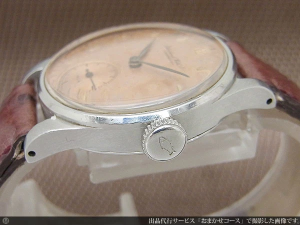 IWC SCHAFFHAUSEN オールドインター Cal.83 INCA 枯れピンクダイヤル 筆記体ロゴ SS 手巻き International Watch Co. [代行おまかせコース]