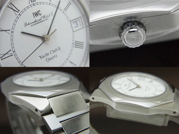 IWC Yacht Club 2 Ref.3311 / ヨットクラブ SS オクタゴン ジェラルド・ジェンタケース お魚リューズ ホワイトダイヤル ブレス仕様 クオーツ BOX・ギャラ・メーカー納品書付属 INTERNATIONAL WATCH Co. [代行おまかせコース]