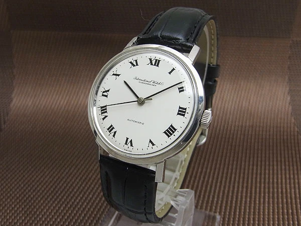 IWC オールドインター ラウンド Ref.1818 Cal.854B SS お魚リューズ ブラックローマン オートマチック INTERNATIONAL WATCH Co. [代行おまかせコース]