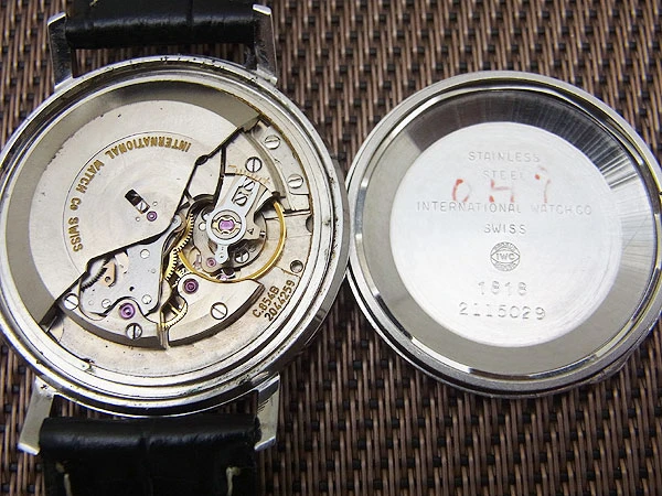 IWC オールドインター ラウンド Ref.1818 Cal.854B SS お魚リューズ ブラックローマン オートマチック INTERNATIONAL WATCH Co. [代行おまかせコース]