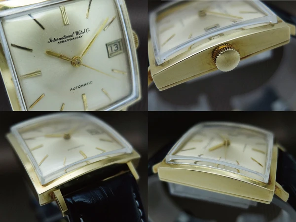 IWC オートマチック デイト Ref.R1160AD Cal.8541B 18KYG スクエア 筆記体ロゴ ゴールドダイヤル INTERNATIONAL WATCH Co. [代行おまかせコース]