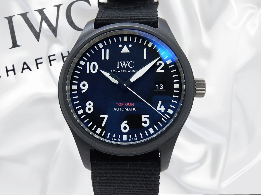 IWC パイロットウォッチ オートマティック トップガン Ref.IW326901 Cal.32110 セラミックケース ブラックダイヤル ファブリックストラップ BOX・ギャラ等付属 INTERNATIONAL WATCH Co. Pilots Watch Automatic TOP GUN [代行おまかせコース]