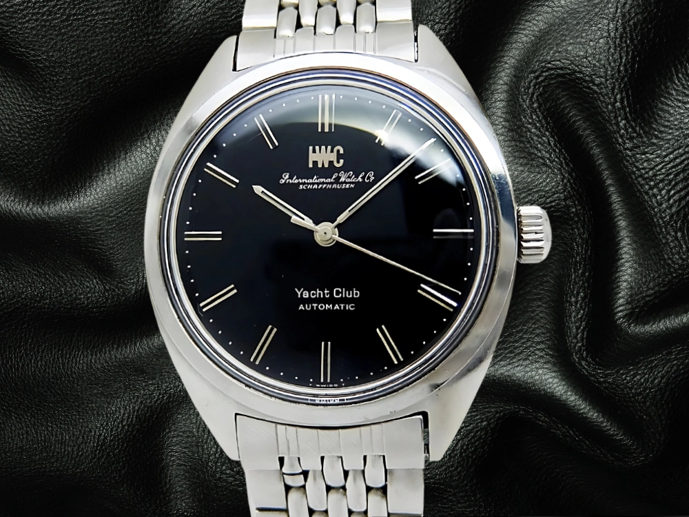 IWC ヨットクラブ Ref.R811A ペラトン式 Cal.854 SS お魚リューズ ブラックダイヤル ゲイフレアー製ブレスレット オートマチック INTERNATIONAL WATCH Co. Yacht Club GAY FRERES [代行おまかせコース]