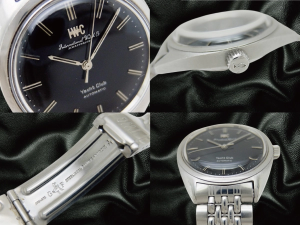 IWC ヨットクラブ Ref.R811A ペラトン式 Cal.854 SS お魚リューズ ブラックダイヤル ゲイフレアー製ブレスレット オートマチック INTERNATIONAL WATCH Co. Yacht Club GAY FRERES [代行おまかせコース]