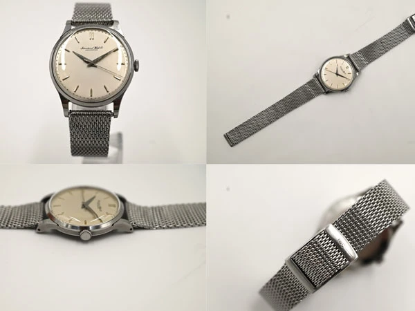 IWC オールドインター Schffhausen 手巻き シルバーダイアル 不屈の名機 Cal.89搭載モデル メッシュブレス付属