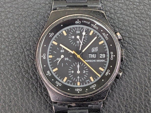 ポルシェデザイン オルフィナ クロノグラフ1 Ref.7176 SerialNo.27xxx レマニア5100 PVDブラックコーティング 2025年5月オーバーホール(1年間修理保証) Porsche Design Orfina Chronograph 1 Lemania 5100 PVD Black Coating