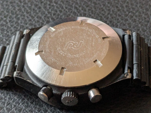 ポルシェデザイン オルフィナ クロノグラフ1 Ref.7176 SerialNo.27xxx レマニア5100 PVDブラックコーティング 2025年5月オーバーホール(1年間修理保証) Porsche Design Orfina Chronograph 1 Lemania 5100 PVD Black Coating