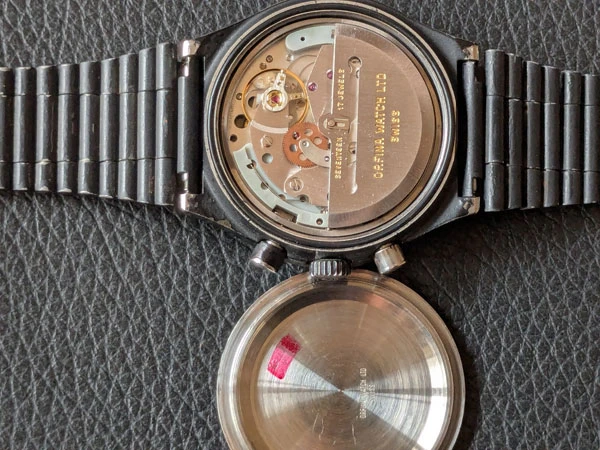 ポルシェデザイン オルフィナ クロノグラフ1 Ref.7176 SerialNo.27xxx レマニア5100 PVDブラックコーティング 2025年5月オーバーホール(1年間修理保証) Porsche Design Orfina Chronograph 1 Lemania 5100 PVD Black Coating