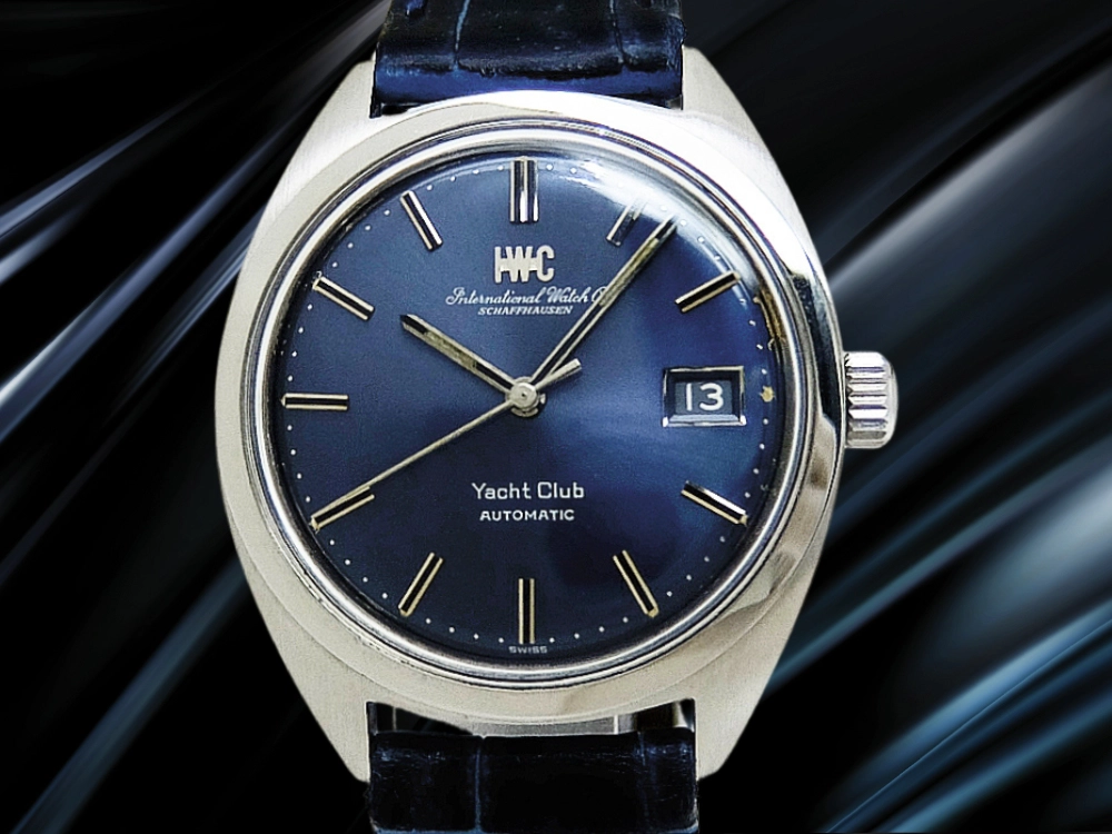 IWC ヨットクラブ Ref.R811 ペラトン式 Cal.8541B SS お魚リューズ ブルーダイヤル ベルト仕様 オートマチック INTERNATIONAL WATCH Co. Yacht Club [代行おまかせコース]