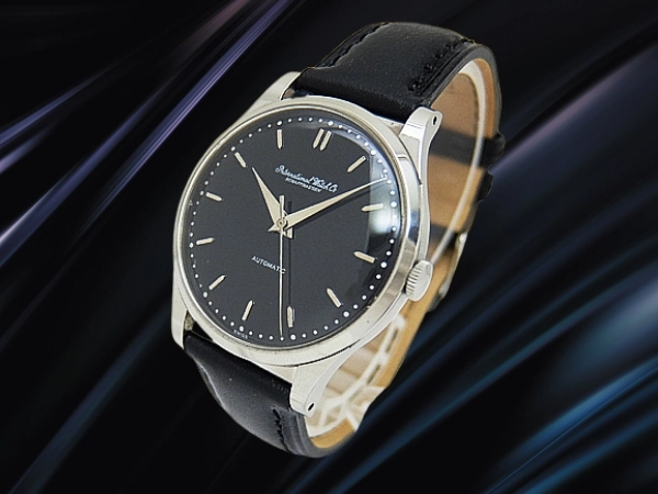 IWC オールドインター Cal.853 SS 筆記体ロゴ ブラックダイヤル 社外ベルト仕様 オートマチック INTERNATIONAL WATCH Co. [代行おまかせコース]