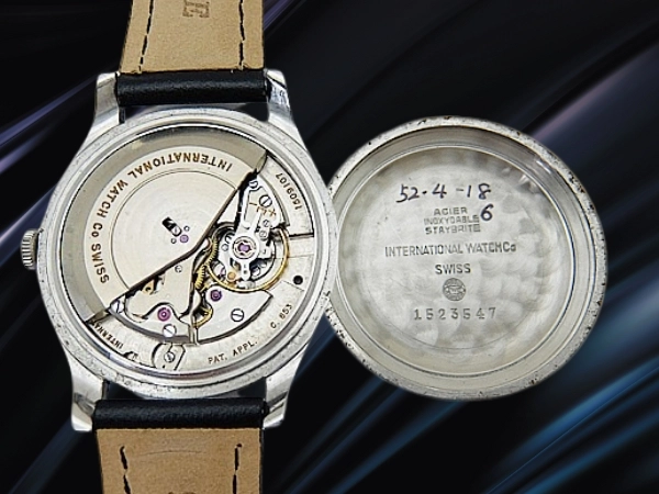 IWC オールドインター Cal.853 SS 筆記体ロゴ ブラックダイヤル 社外ベルト仕様 オートマチック INTERNATIONAL WATCH Co. [代行おまかせコース]